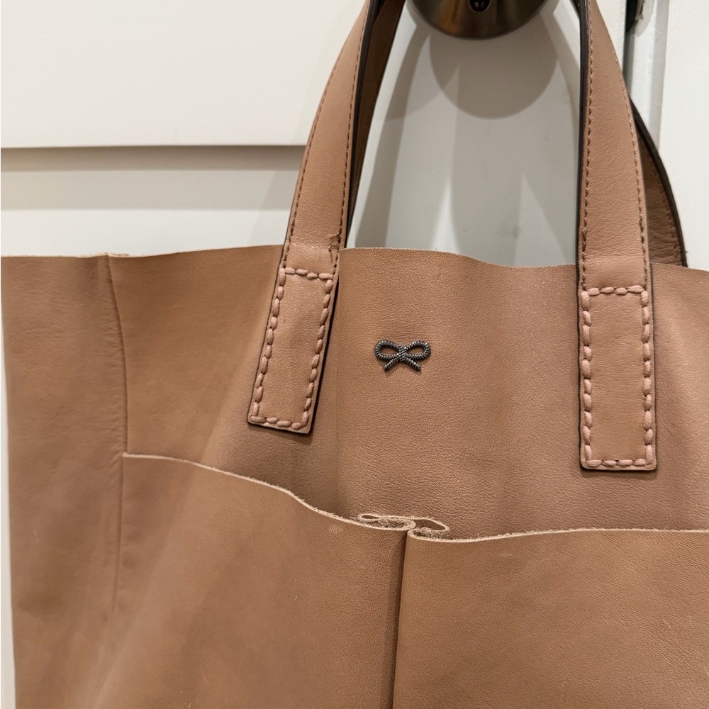 Anya Hindmarch Luxury Leatherwork Women’s Tote Preowned Camel Brown/Tan